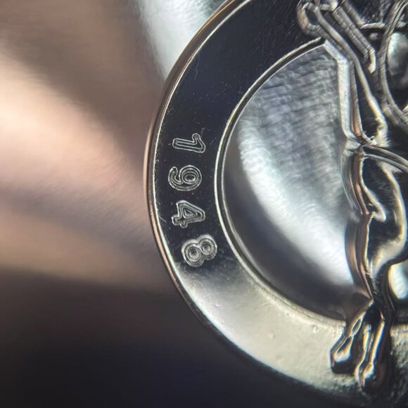 Longchamp Modele Depose Metallic Silver Mini Tote Bag With Top Handles & Zipper - Picture 5 of 12